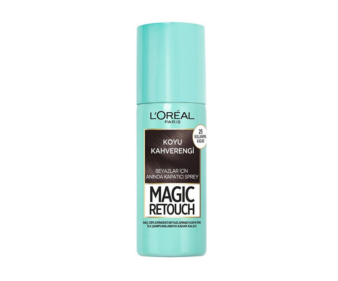 L'Oréal Paris Magic Retouch Beyaz Dipleri Kapatıcı Sprey 75 Ml - Koyu Kahverengi