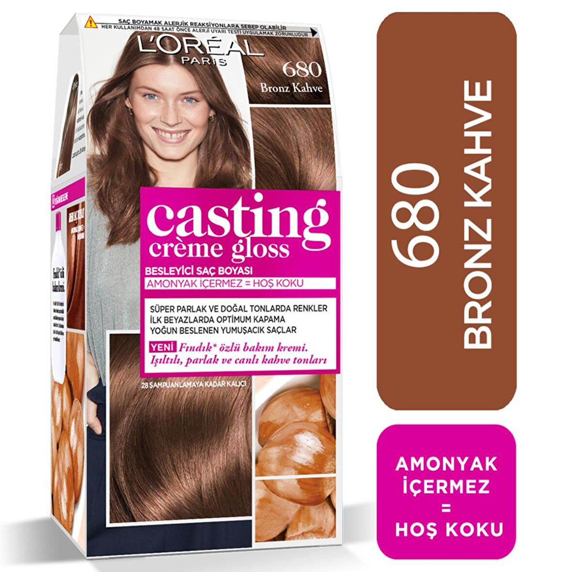 L'Oréal Paris Casting Crème Gloss Saç Boyası 680 Bronz Kahve