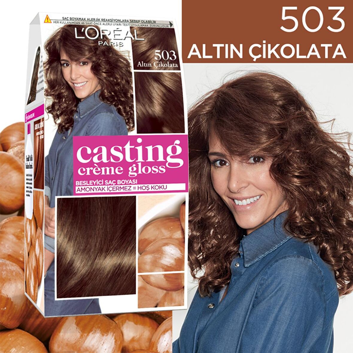 L'Oréal Paris Casting Crème Gloss Saç Boyası - 503 Altın Çikolata