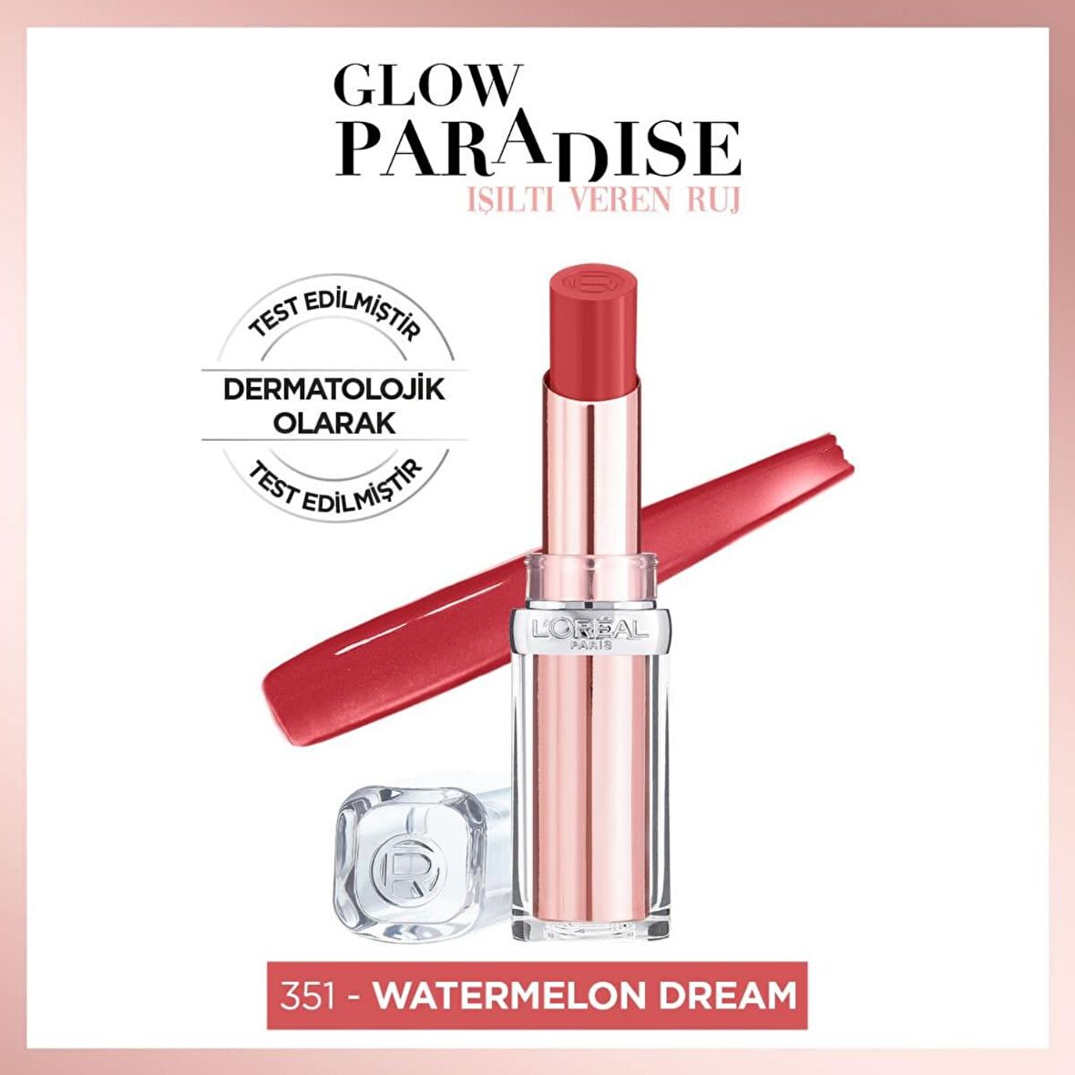 L'Oréal Paris Glow Paradise Balm-in-Lipstick - Işıltı Veren Ruj 351 Watermelon Dream
