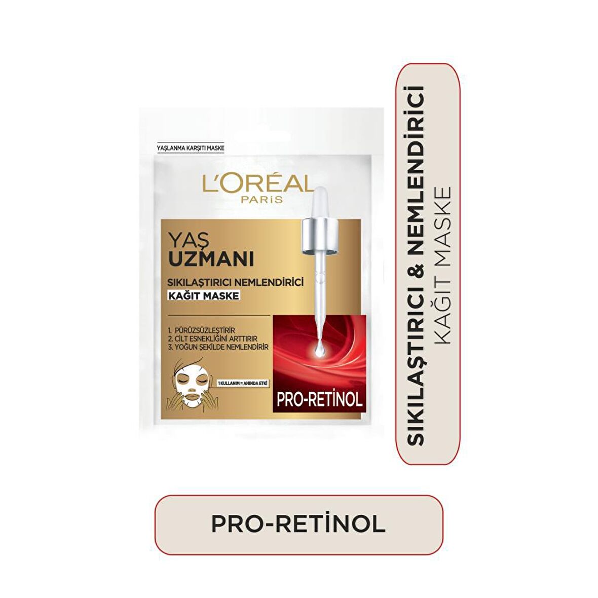 Loreal Yaş Uzmanı 40+ Sıkılaştırıcı Kağıt Maske Yüz Maskesi