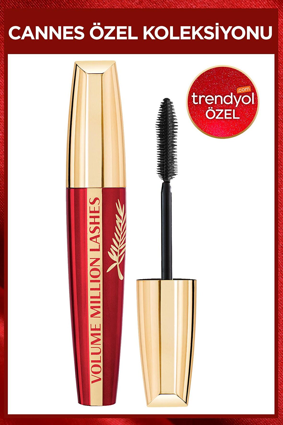 Loreal Paris Volume Million Lashes Cannes Silikon Fırça Siyah Rimel