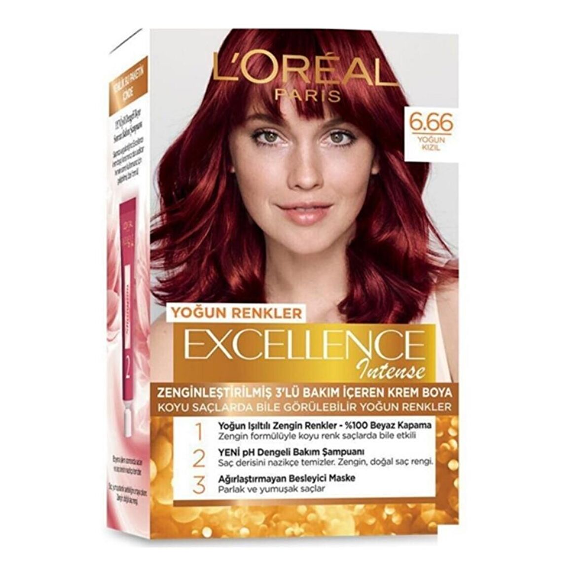 L'Oréal Paris Excellence Intense Saç Boyası - 6.66 Yoğun Kızıl