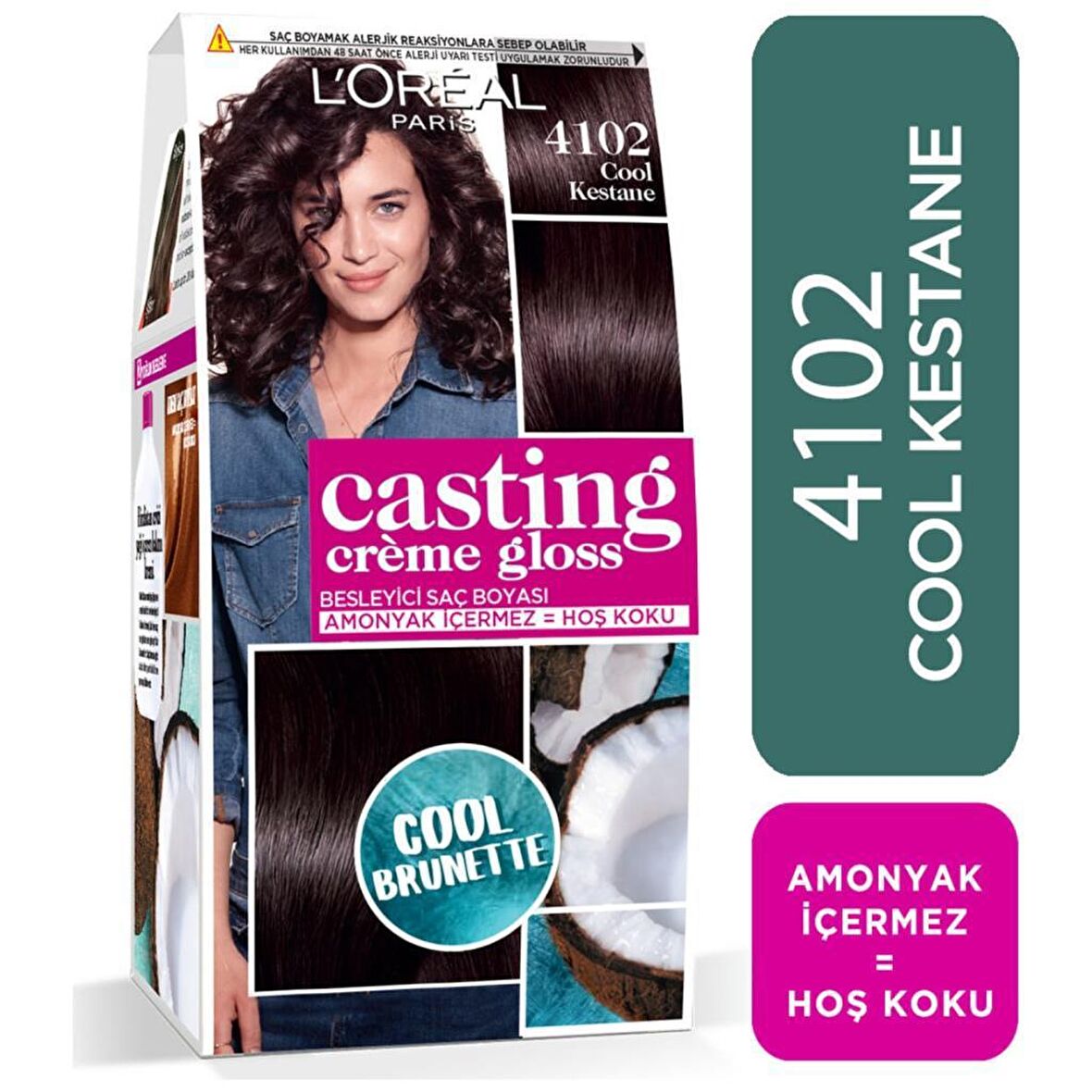 L'Oréal Paris Casting Crème Gloss Saç Boyası 4102 Cool Kestane