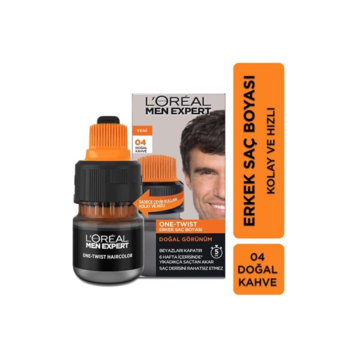 LOREAL MEN PERFECT ERKEK SAÇ BOYASI 04 DOĞAL KAHVE