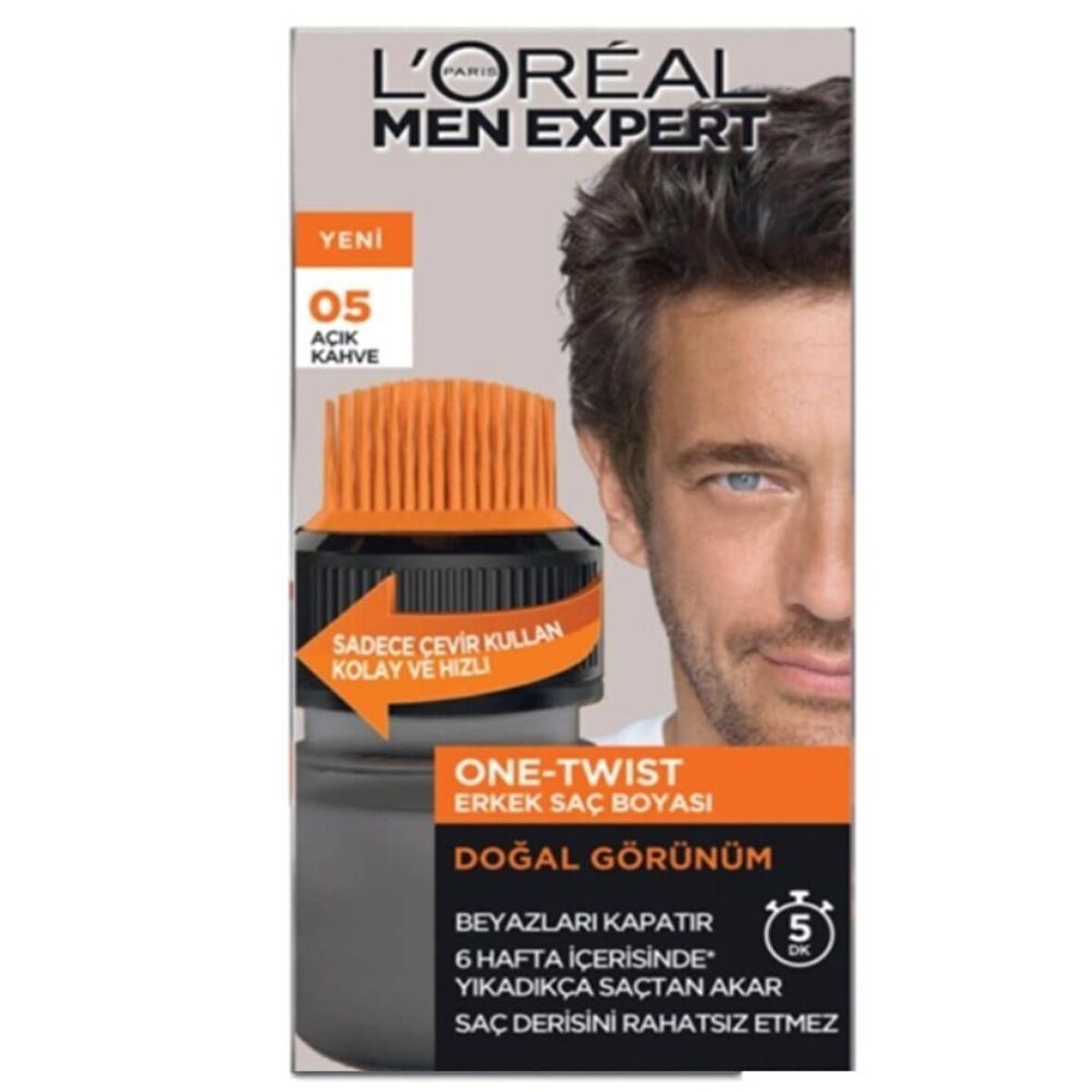 L'Oréal Paris Men Expert One-Twist Erkek Saç Boyası Açık Kahve 05
