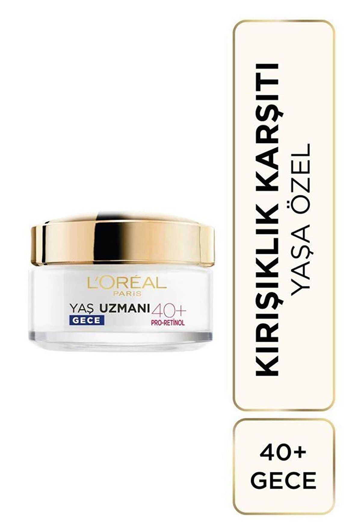 Loreal Paris Yaş Uzmanı Kırışıklık Karşıtı Kolajen 40 Yaş + Gece Yüz ve Boyun Kremi 50 ml 