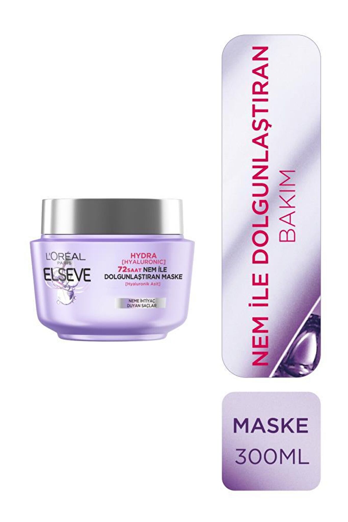 Elseve Hydra Hyaluronic 72 Saat Nem ile Dolgunlaştıran Maske 300ml