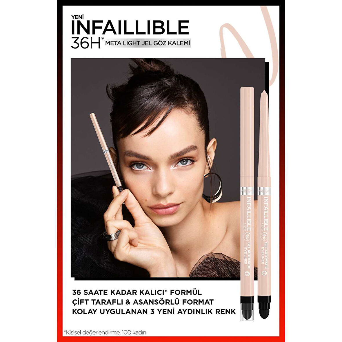 L'Oréal Paris Infaillible Meta Light Jel Göz Kalemi - Polar White