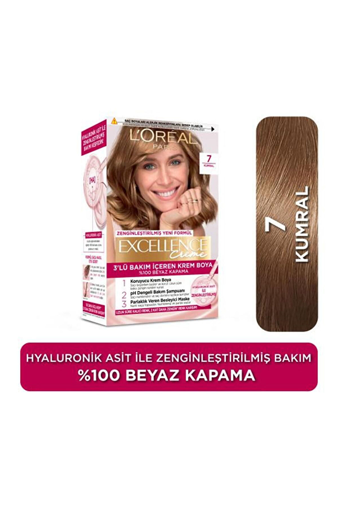 Loreal Excellence Creme 7 Kumral