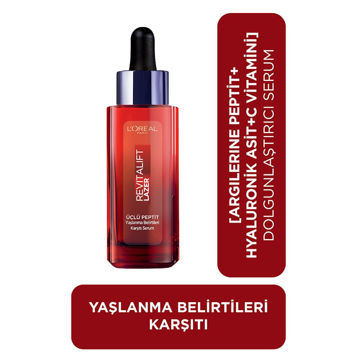 L'Oréal Paris Revitalift Lazer Yaşlanma Belirtileri Karşıtı Üçlü Peptit Bakım Serumu