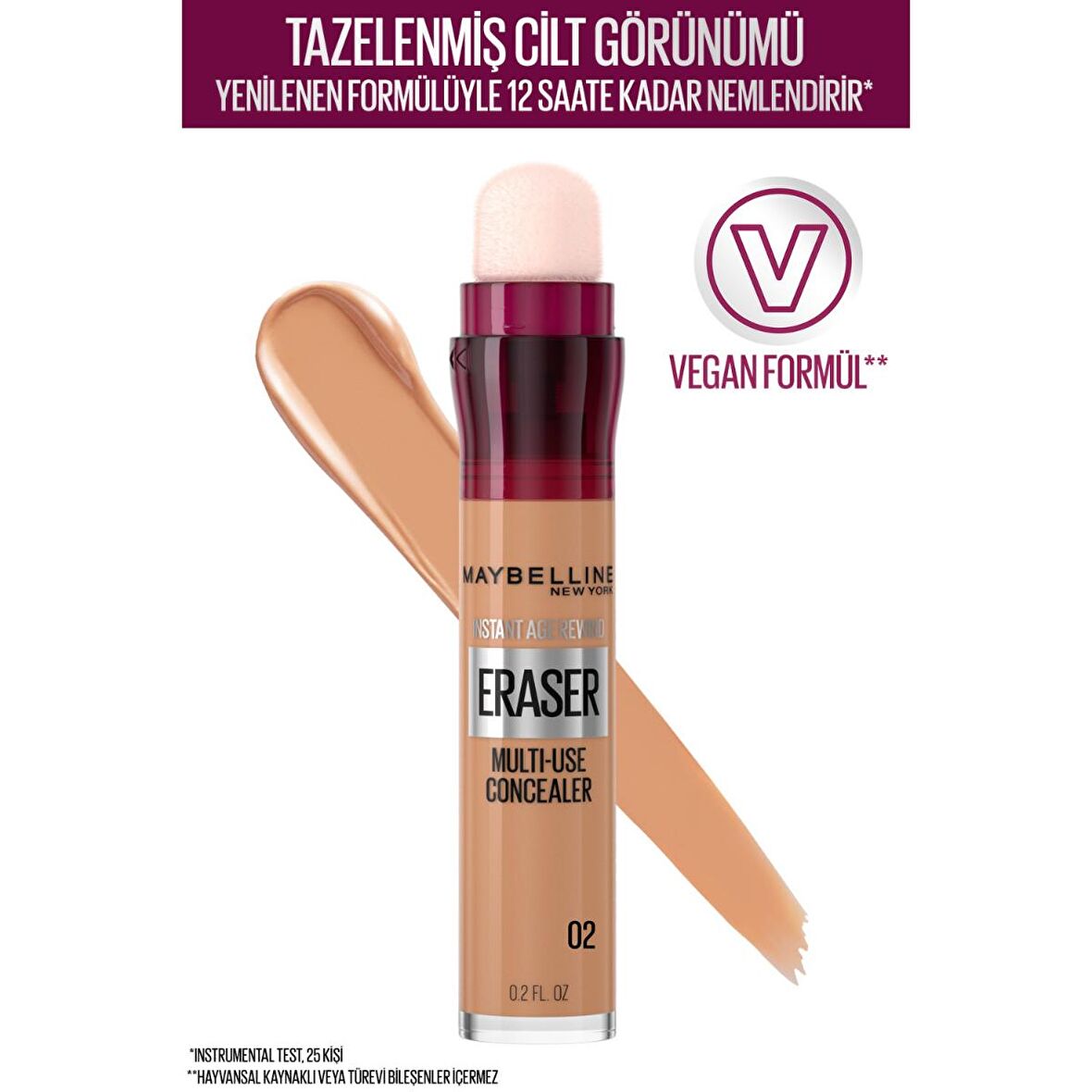 Maybelline Kapatıcı - Instant Age Eraser Concealer 02 Nude 5.9 ml 40B6BD96-3B5A-41FF-BC4B-08DA13A82450