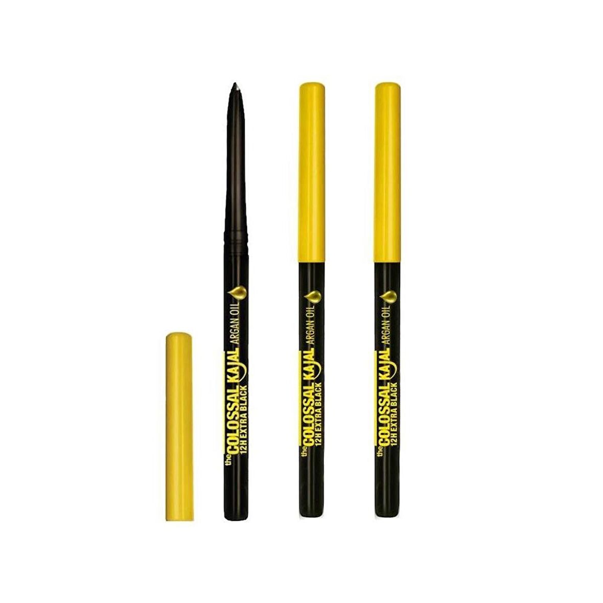 Colossal Kajal Blister Ekstra Siyah Göz Kalemi X 3 Adet