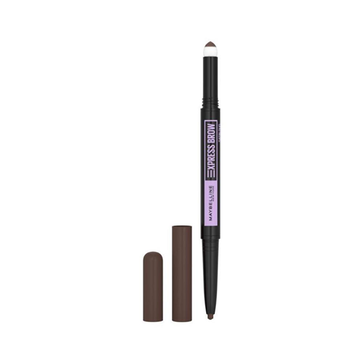 Maybelline New York Express Brow Satin Duo Çift Taraflı Kaş Kalemi - 04 Koyu Ton