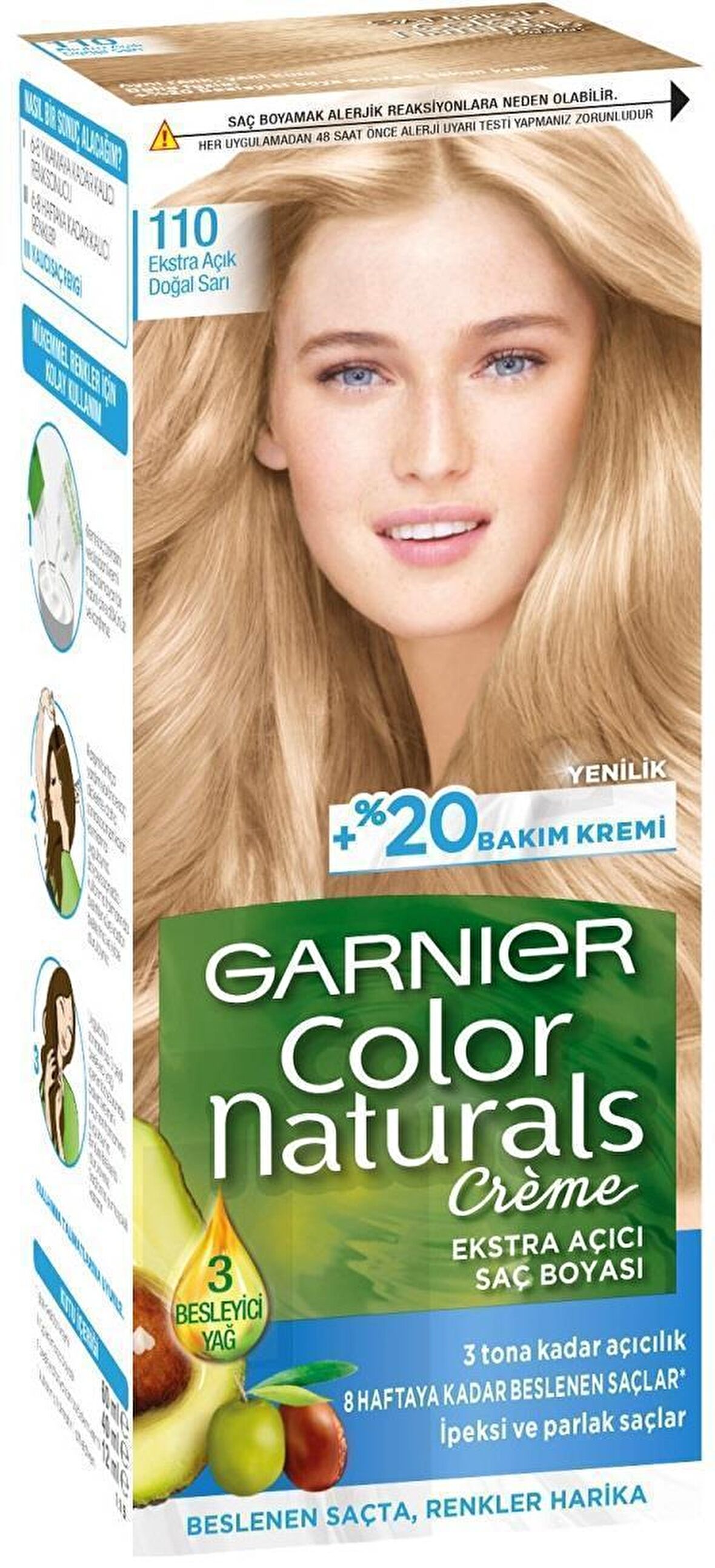 Garnier Color Naturals Saç Boyası 110 Ekstra Açık Doğal Sarı