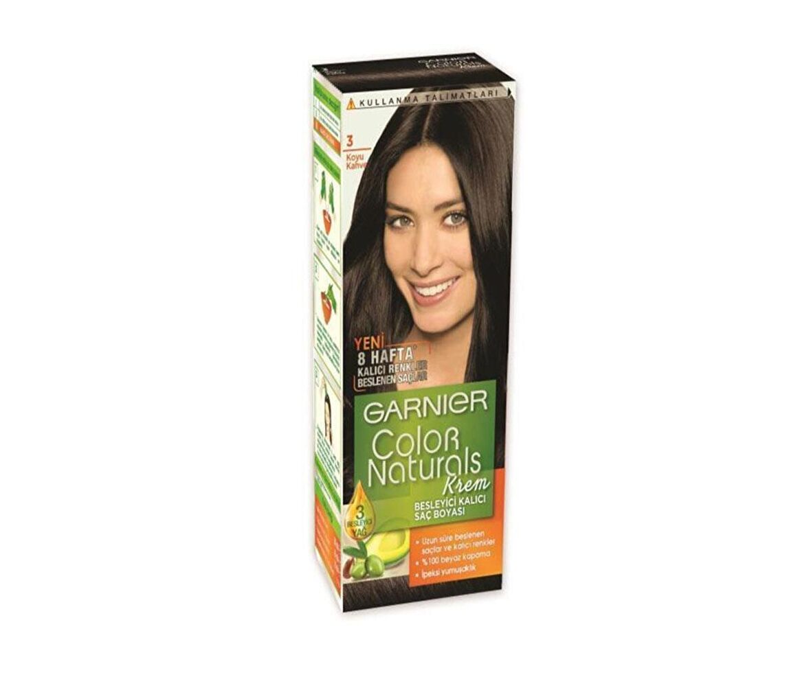 Garnıer Color Naturals Krem Saç Boyası 3 Koyu Kahve