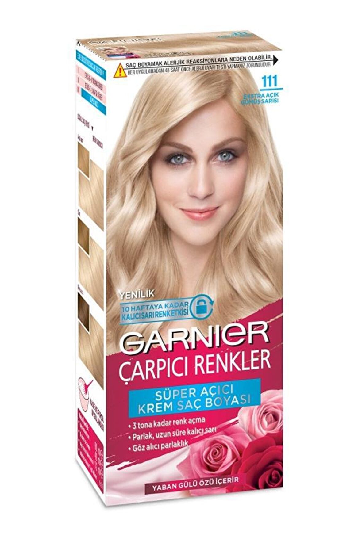 Garnier Çarpıcı Renkler No:111 Ekstra Açık Gümüş Sarı Colour Natural Boya