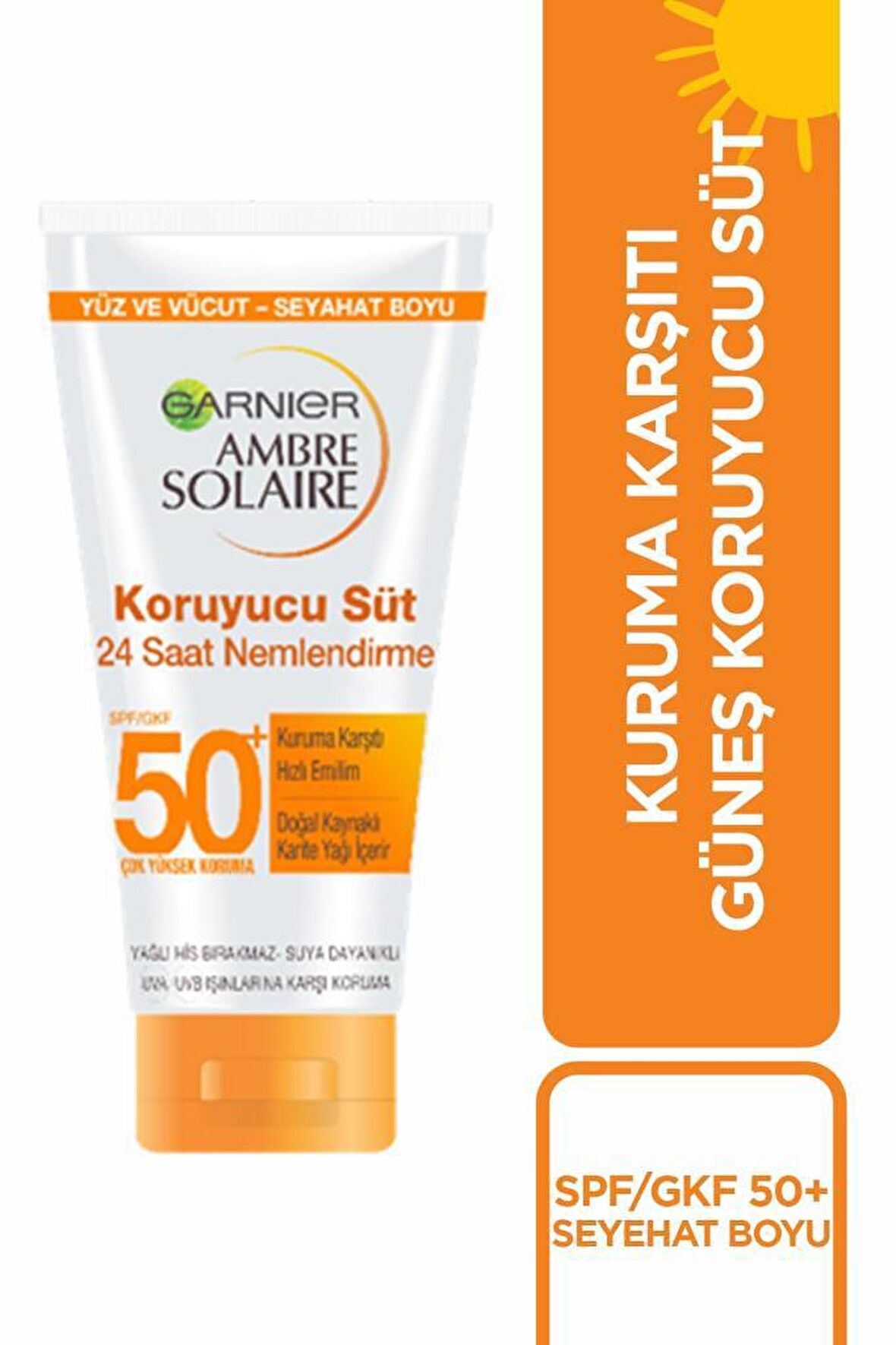 GARNİER A.S. SEYAHAT BOY KORUYUCU SÜT SPF50+ 50 ML