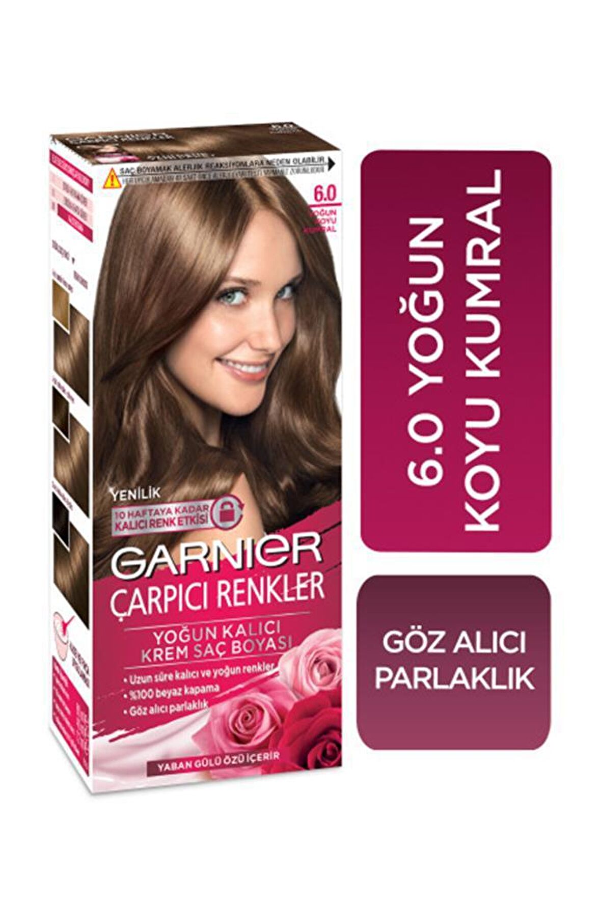 Garnier Çarpıcı Renkler Saç Boyası 6.0 Yoğun Koyu Kumral