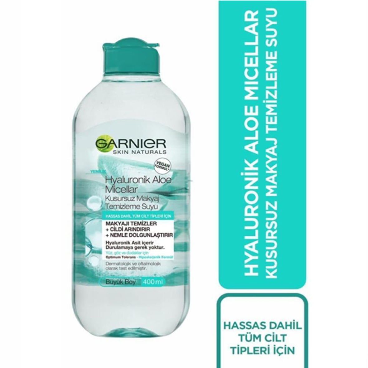 Garnier Micellar Hyaluronik Aloe Kusursuz Makyaj Temizleme Suyu 400 ml