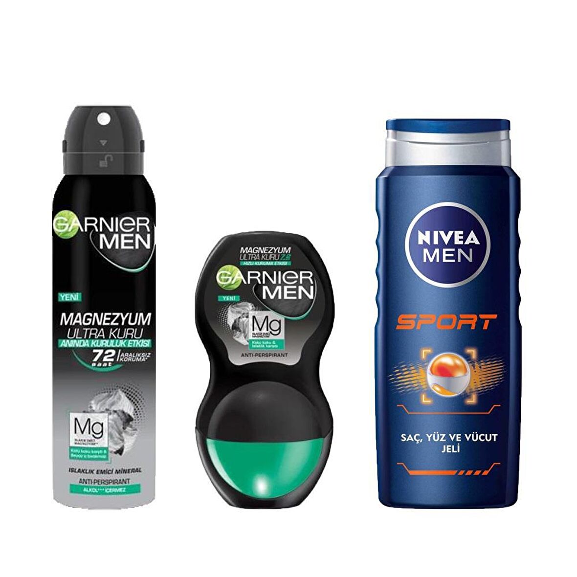 Garnier Ultra Kuru Antiperspirant Ter Önleyici Leke Yapmayan Erkek Deodorant Seti 