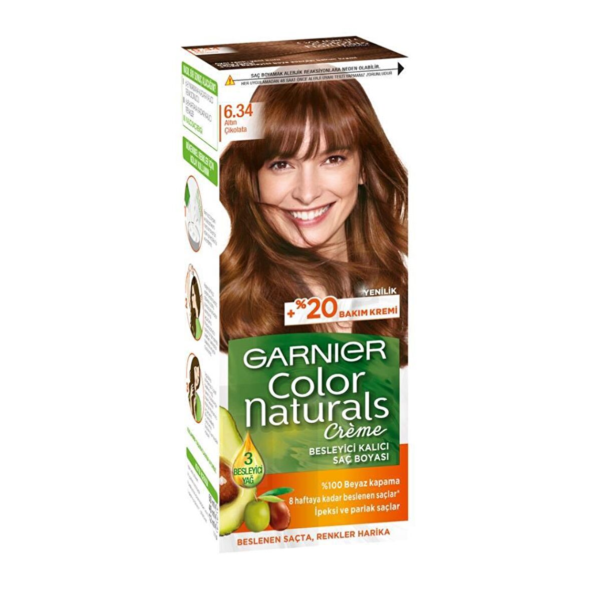 Garnier Color Naturals 6.34 Altın Çikolata