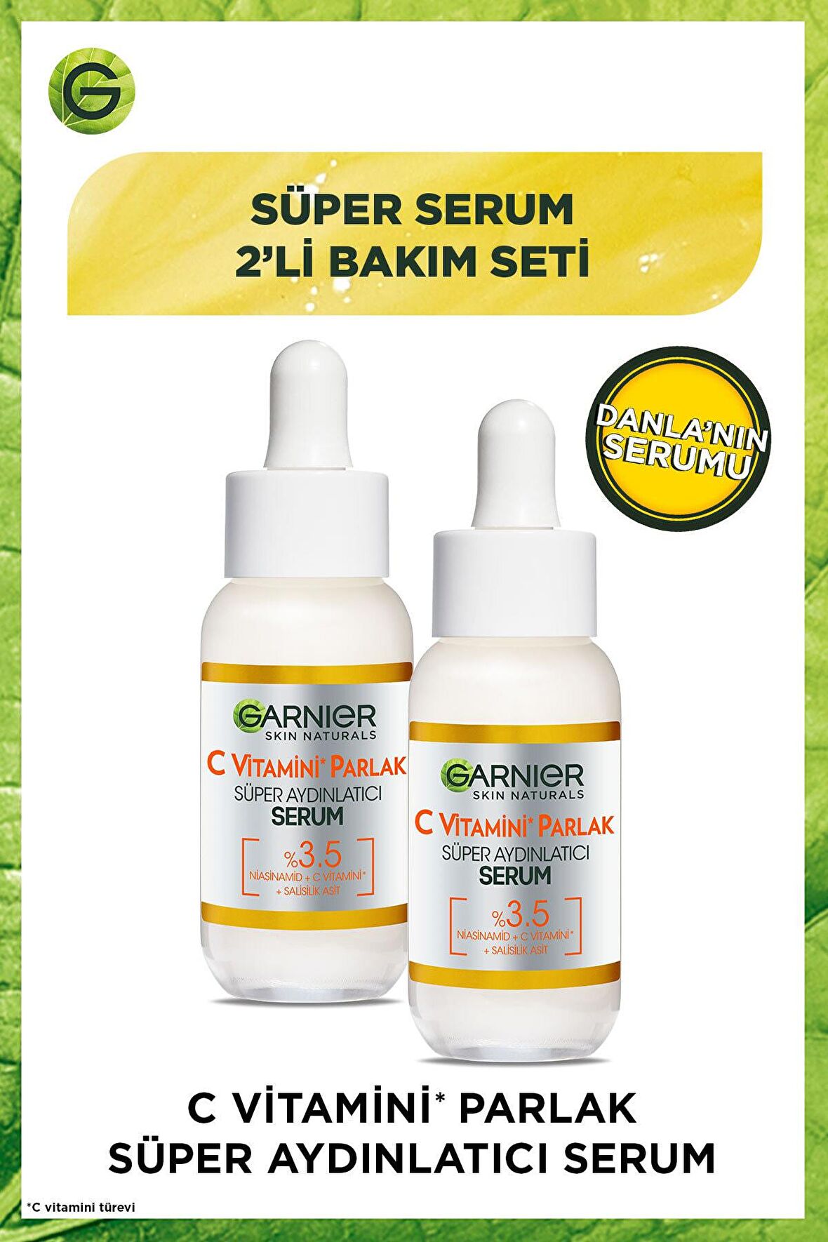 C Vitamini Parlak Süper Aydınlatıcı Serum 30 Ml 2'li Set