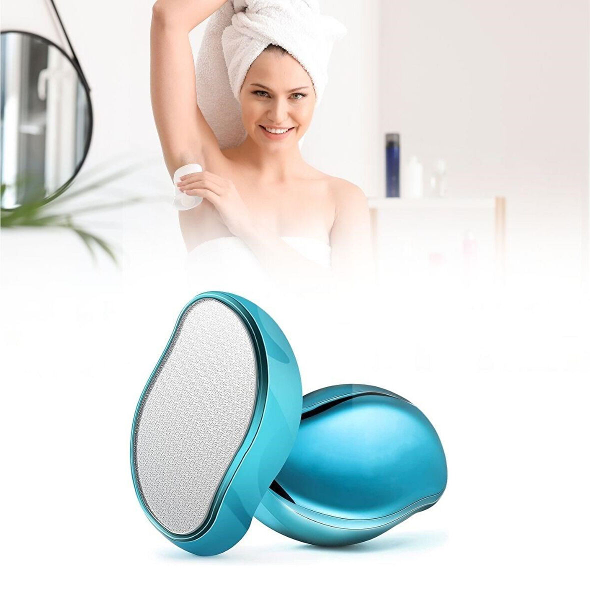 caselka®  Acısız,Ağrısız Manuel Tüy Dökücü Kristal Epilatör Tüy Silgisi Epilasyon