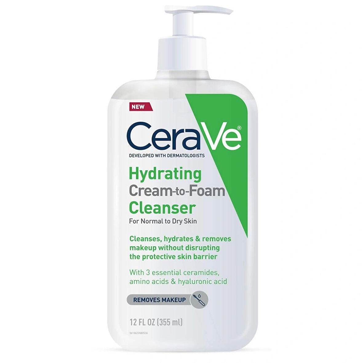 CeraVe Hydrating Cream To Foam Cleanser Yüz Temizleyici Krem 355 ml