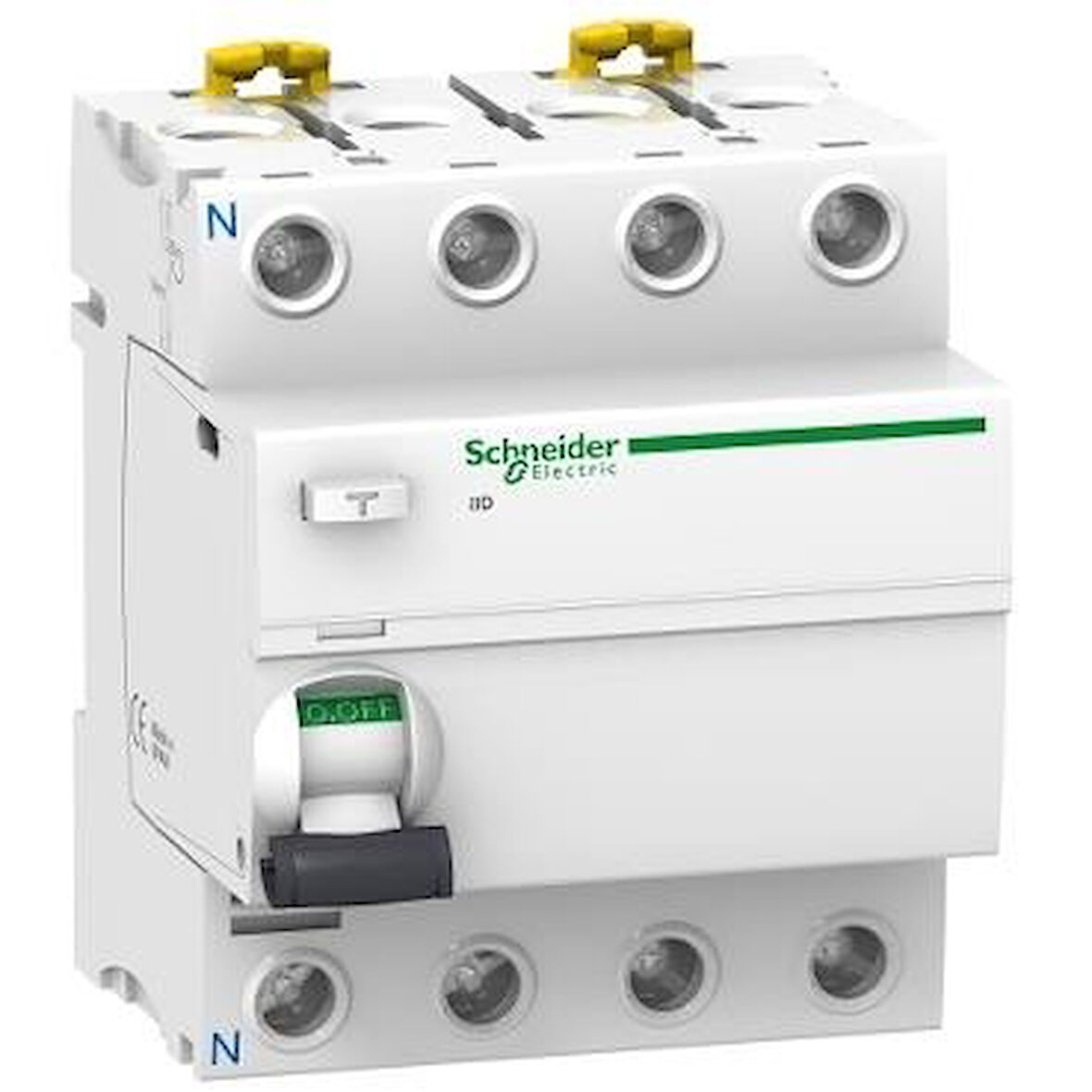 Schneider Electric A9R11491, 100 Amper, 30mA, AC Tip, Trifaze, Kaçak Akım Koruma Rölesi, 4 Kutuplu (3 Faz+Nötr)
