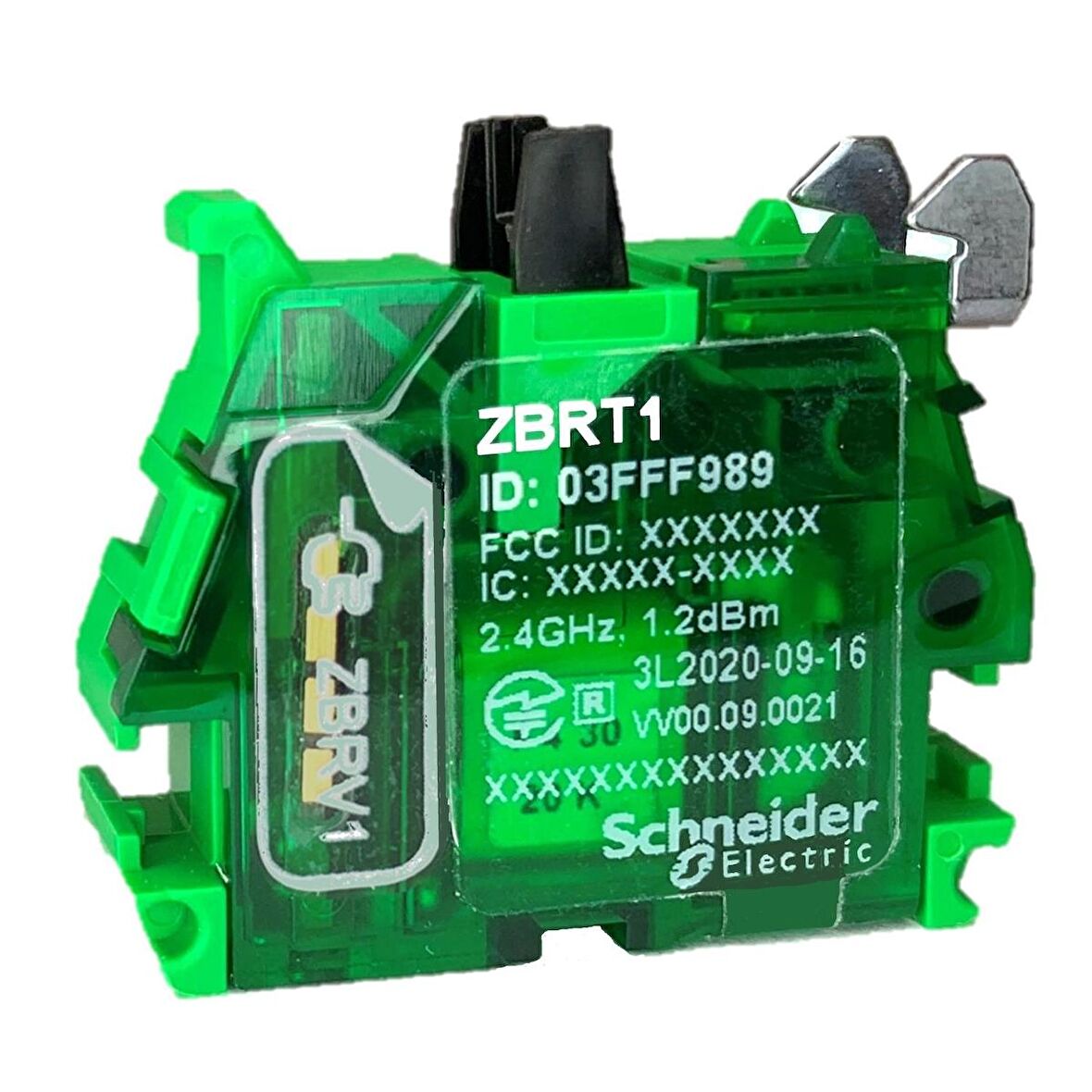 Schneider,Pilsiz basmalı düğme için iletici,ZBRT1