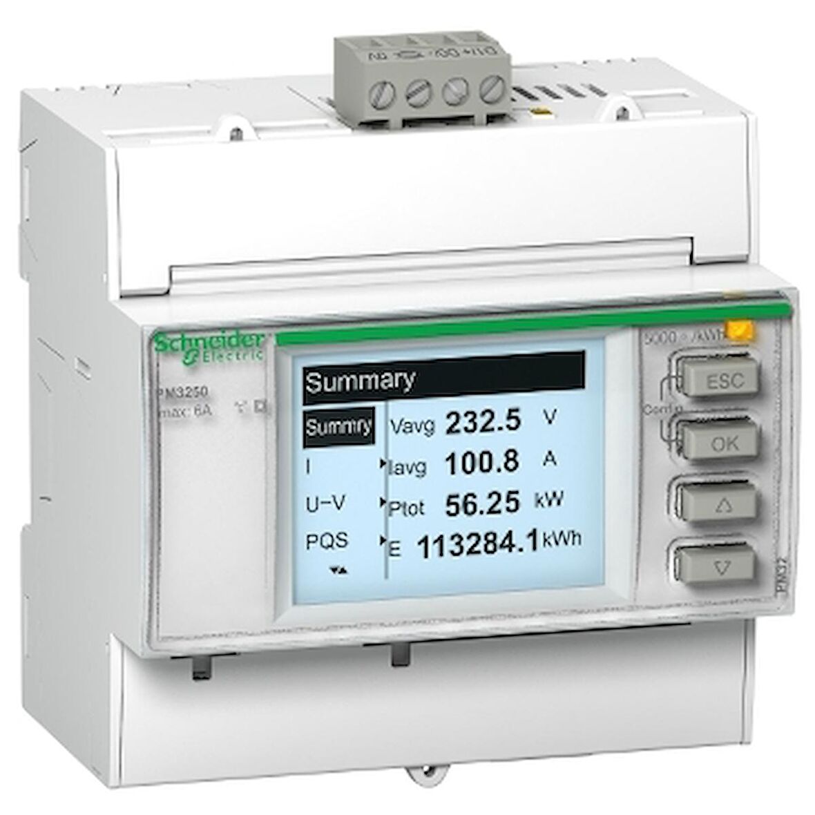 Schneıder,Pm3255Enerjı An.Ct/5A,Modbus Hab.Metsepm3255