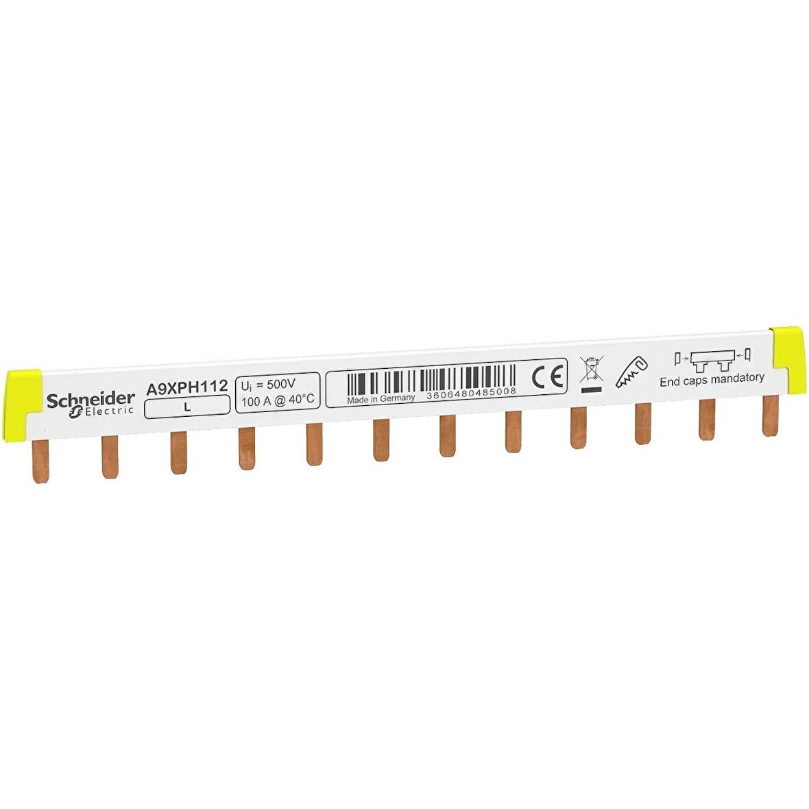 Schneider,A9XPH112,1 Fazlı Bara, 12 Modüllü, 415V