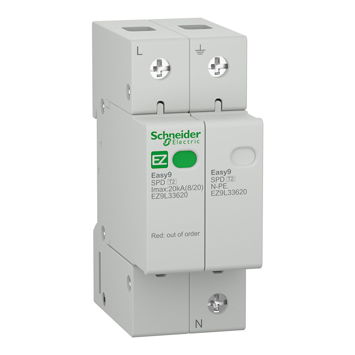 Schneider Electric EZ9L33620 Parafudr 1P+N 20kA Tip2 C Sınıfı