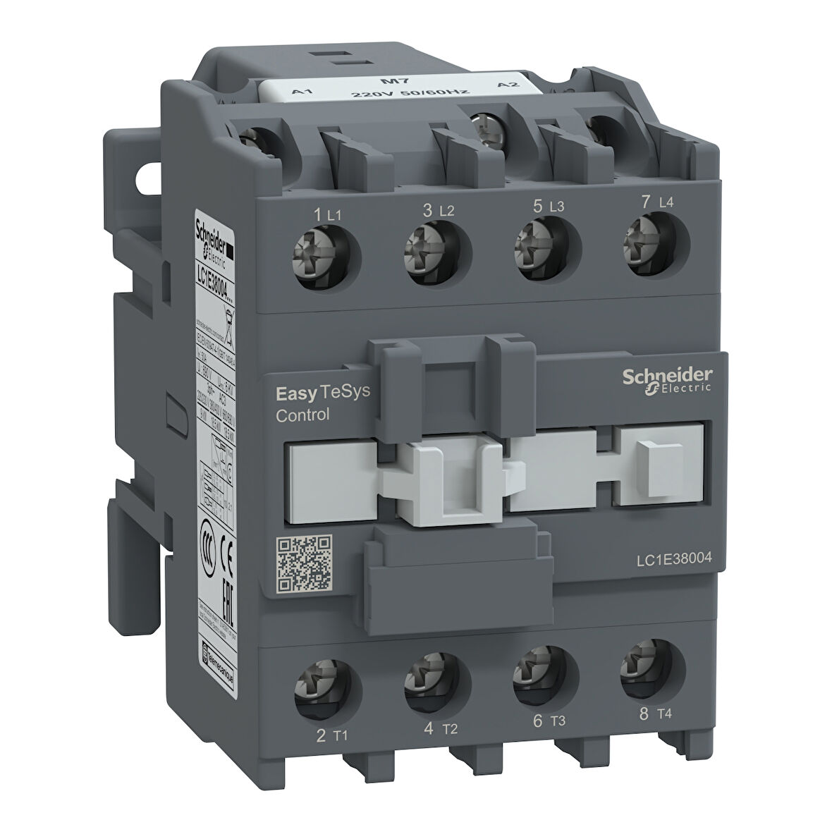Schneider Electric LC1E38004M7 4X50A Kontaktör 220AC