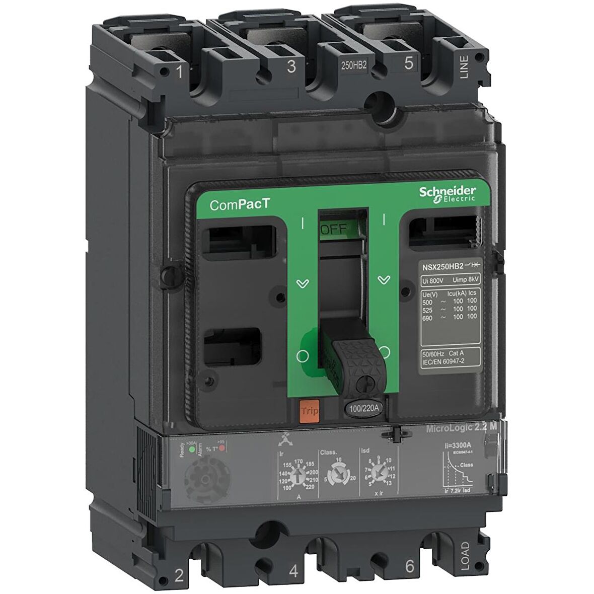 Schneider,NSX160H  ML 2.2  M150 70kA LV430991