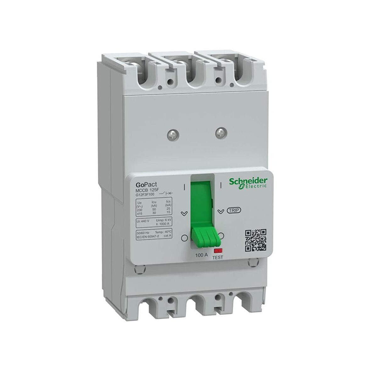 SCHNEİDER ELECTRİC Gopact Mccb G12F3F100 125F 100A 36Ka Kompakt Şalter