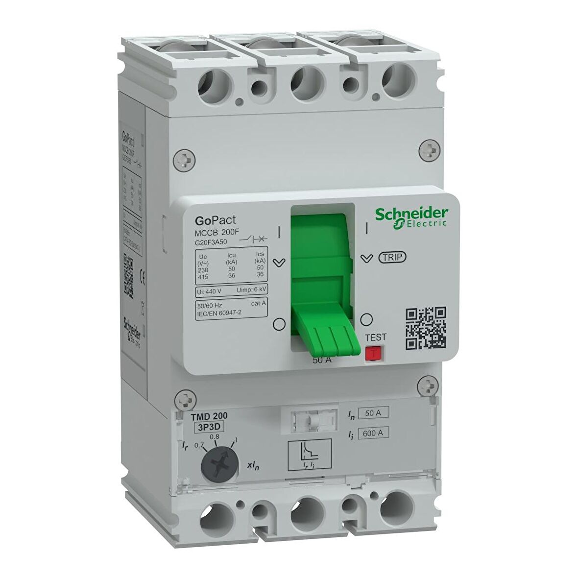 Schneider,GoPact 35-50A 3P Termik Manyetik Şalter 36kA,G20F3A50