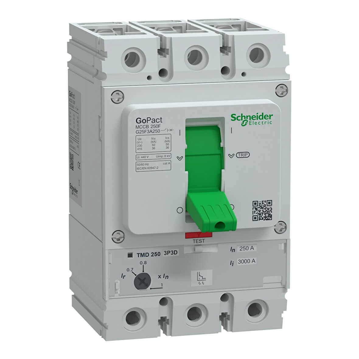 Schneider GoPact 175-250A 3P Termik M Şalter 36kA G25F3A250