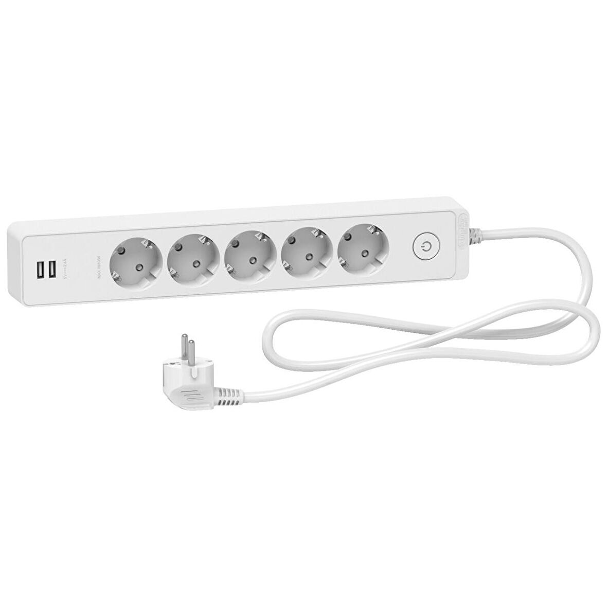 Unica 5li 1.5 Metre USB Girişli Grup Priz Anahtarlı ST945U1W