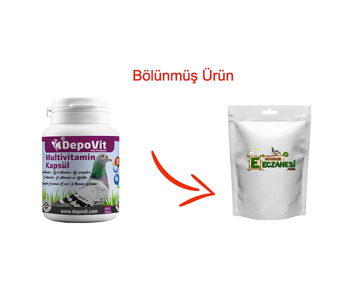 Multi Vitamin Kapsül 50 adet bölünmüş