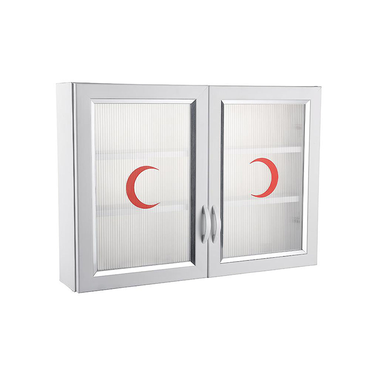 Omnipazar CLK-846 PVC İlk Yardım Ecza Dolabı 2 Kapaklı Beyaz