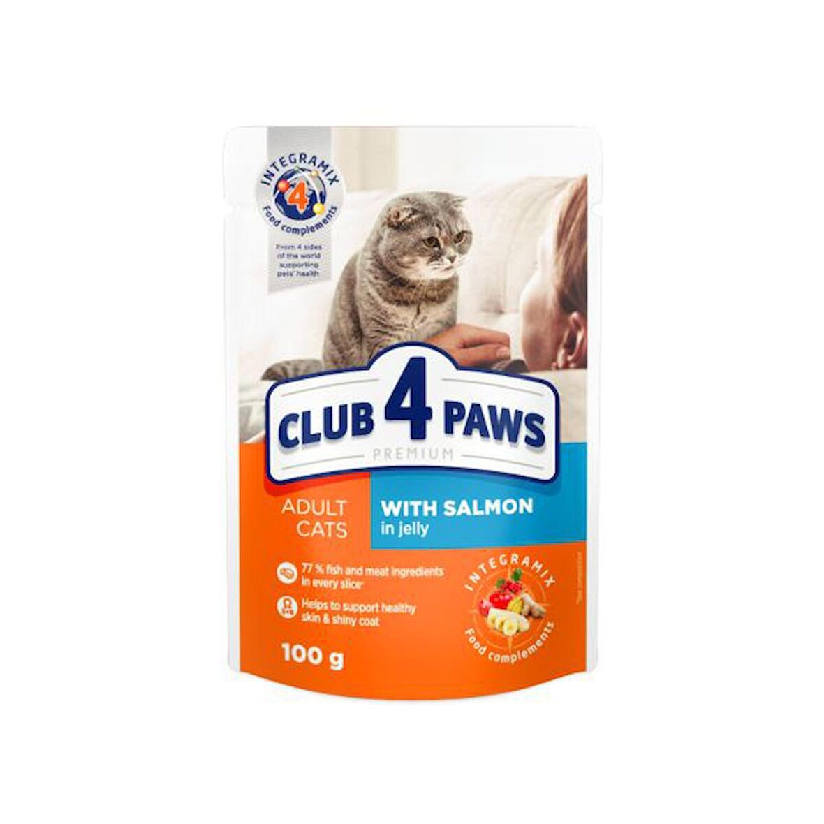 Club4Paws Somonlu Premium Pouch Kedi Maması 100 Gr (456-C0880)