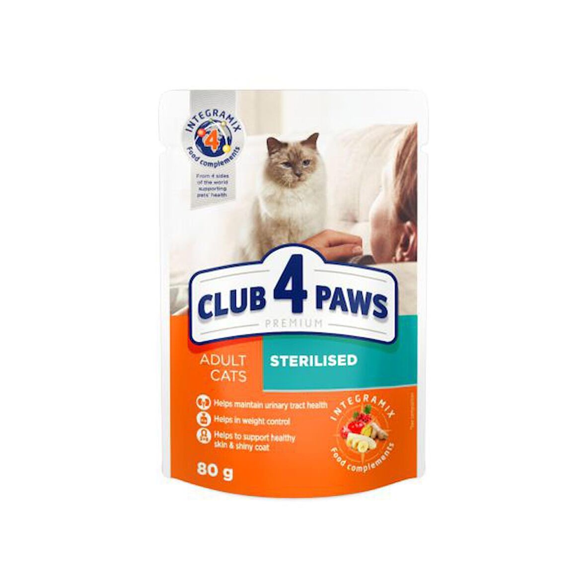 Club4Paws Kısır Kediler için Premium Mama 80 Gr (456-C0885)