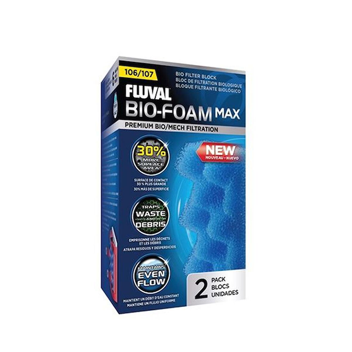 Fluval 107 İçin Filtre Malzemesi Bio Foam Max (701-A187)