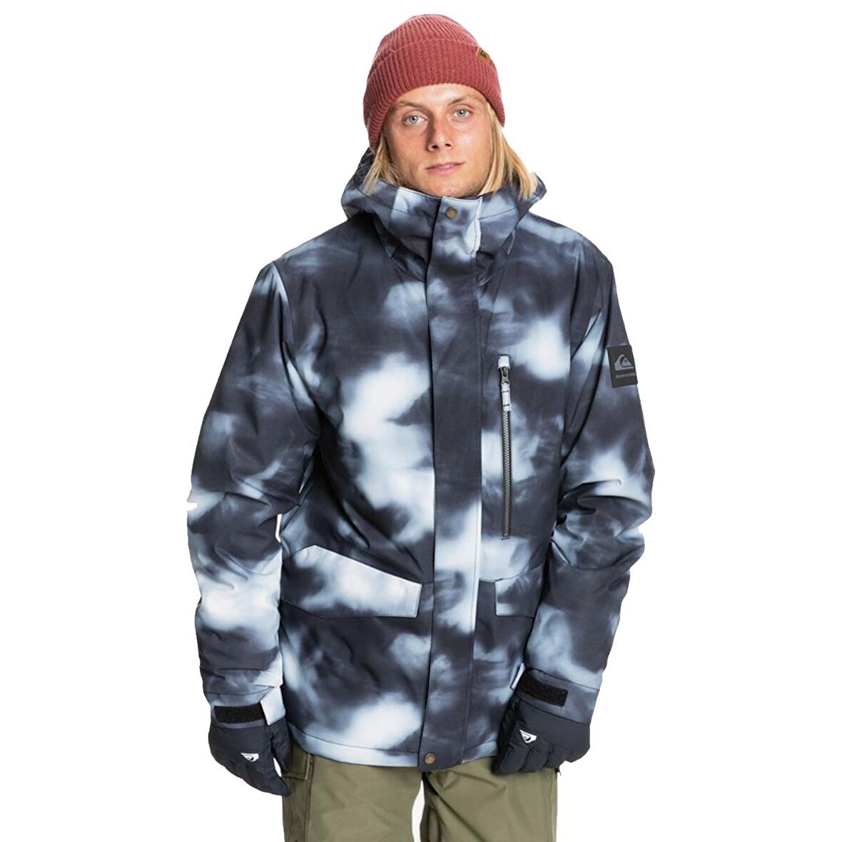 Quiksilver Mission Printed Erkek Su Geçirmez Snowboard Kar Montu  EQYTJ03338