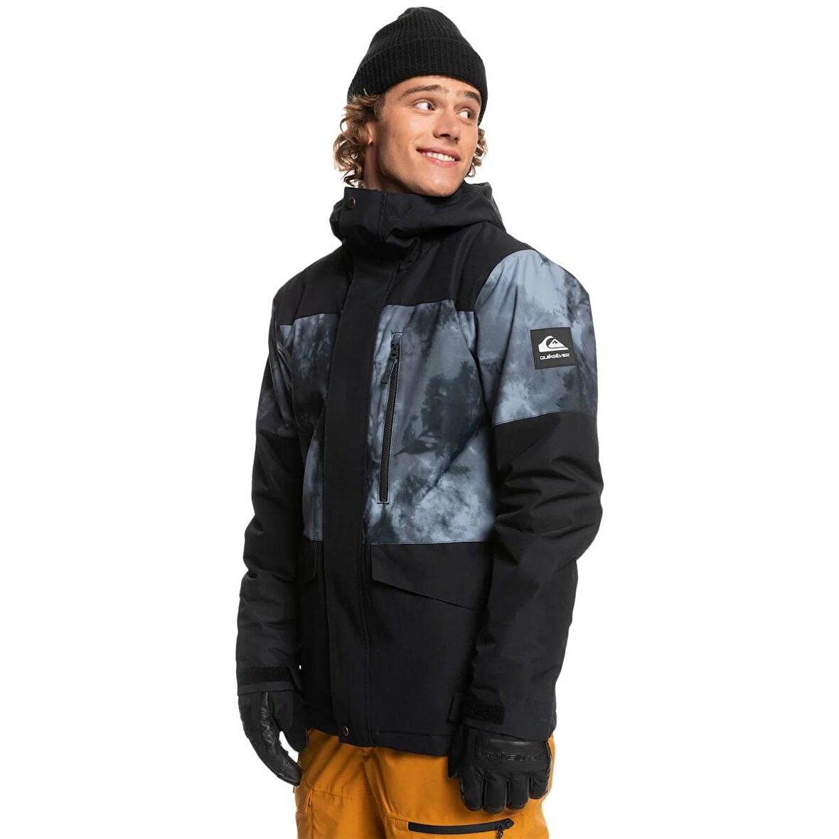 Quiksilver Mission Printed Block Erkek Su Geçirmez Snowboard Kar Montu  EQYTJ03339