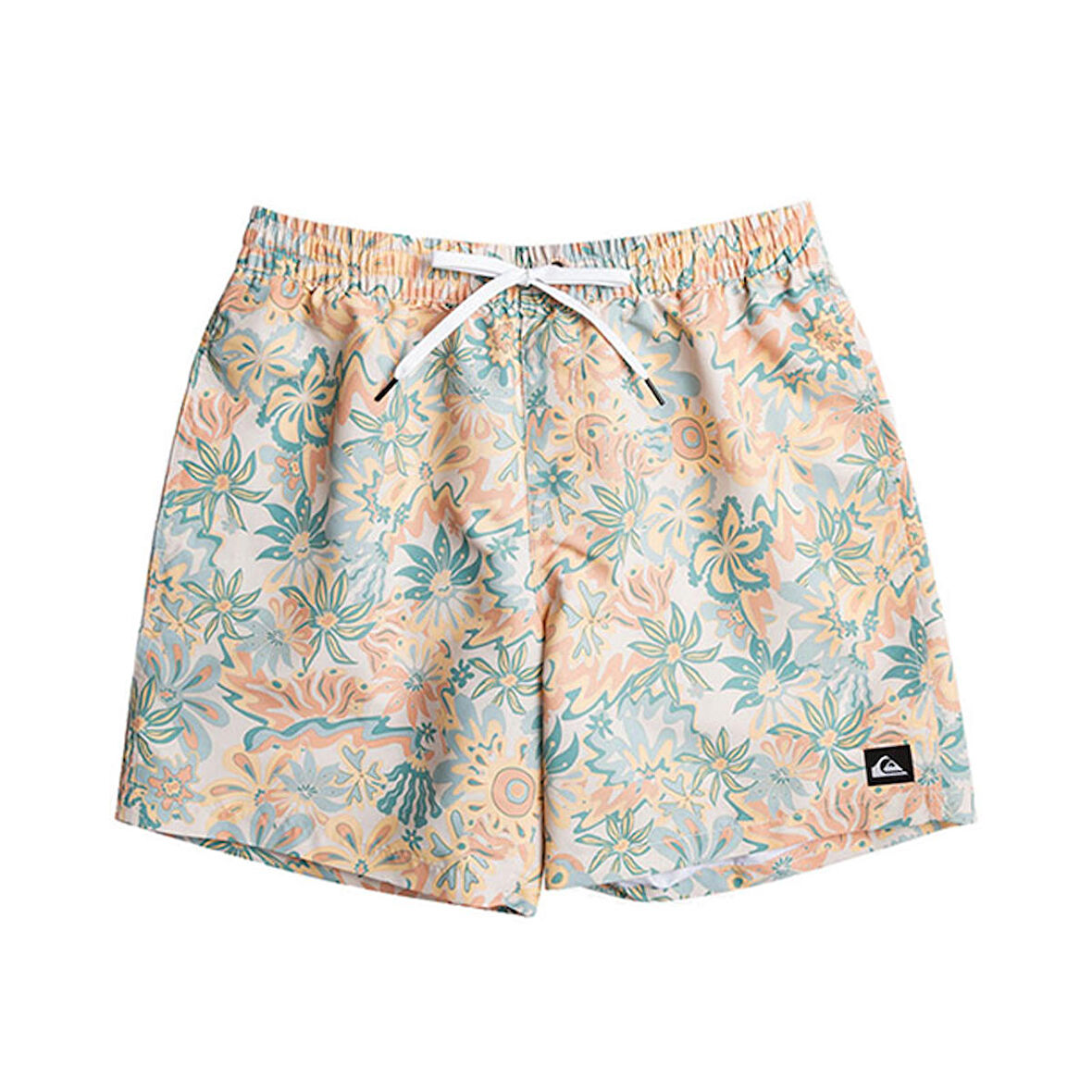 Quiksilver Beyaz Erkek Lastikli Şort Mayo EQYJV04004 RE-MIX VOLLEY 17NB