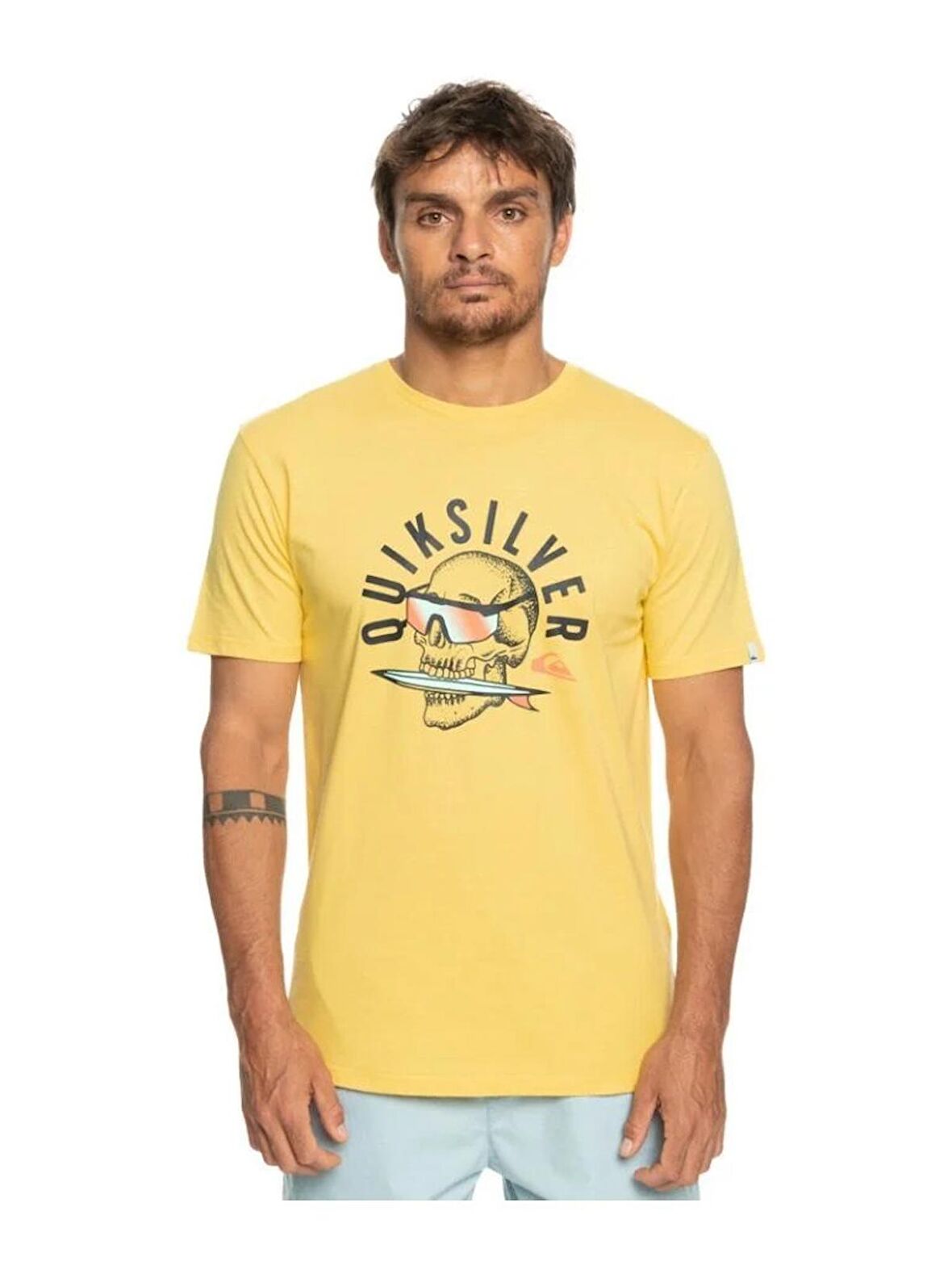 Quiksilver QSROCKINSKULL M TEES SARI Erkek Tshirt