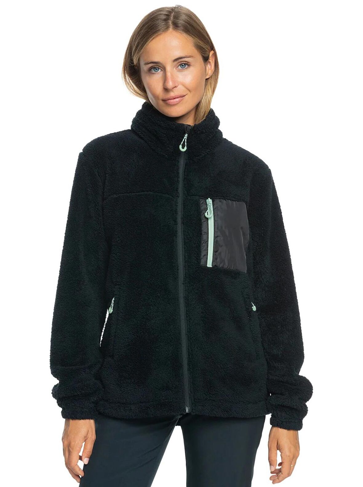 Roxy ALABAMA FULL ZIP SİYAH Kadın Polar